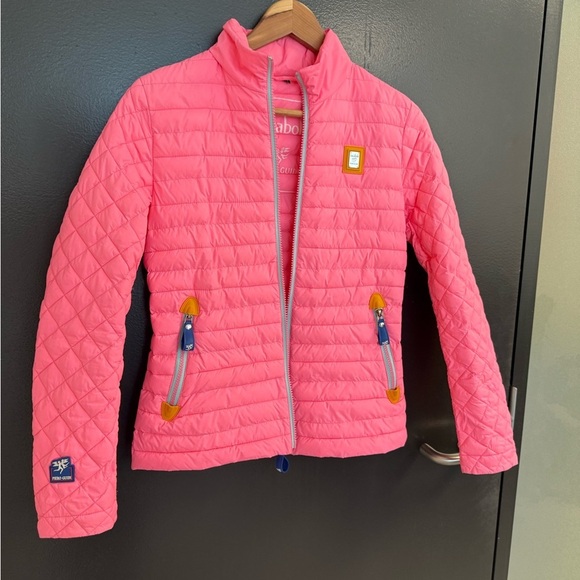 Piero Guidi NWOT S feather puffer vibrant pink ultra lux never worn - Picture 2 of 16